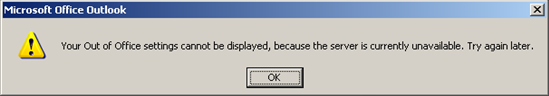 oof error message