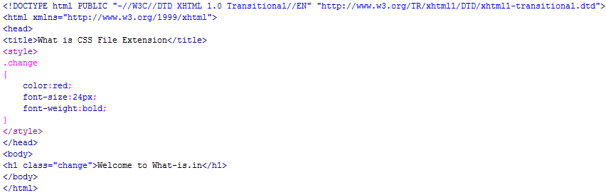 CSS extension